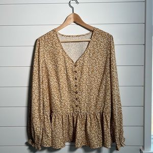 Amazon floral peplum top